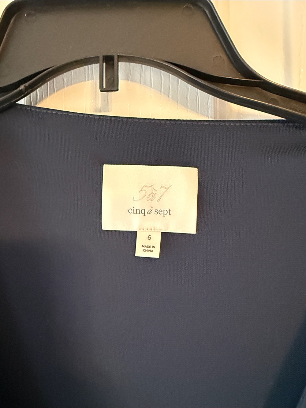 CINQÀ SEPT Brenna Jersey Tie Ruched Midi-Dress Navy - Picture 6 of 7